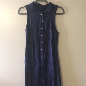 navy midi dress
